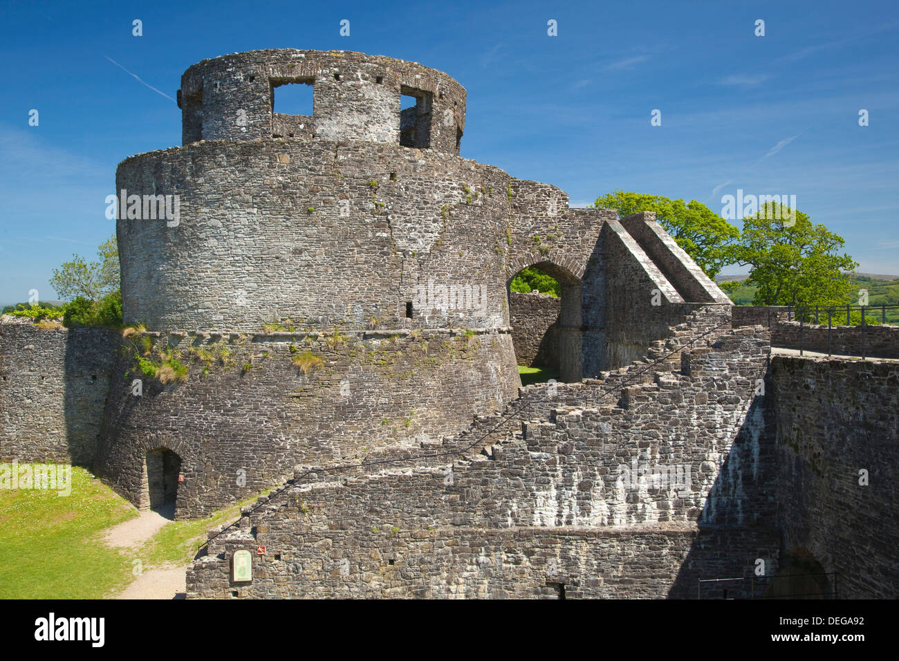 Dinefwr Castle, Llandeilo, Carmarthenshire, Wales, United Kingdom, Europe Stock Photo