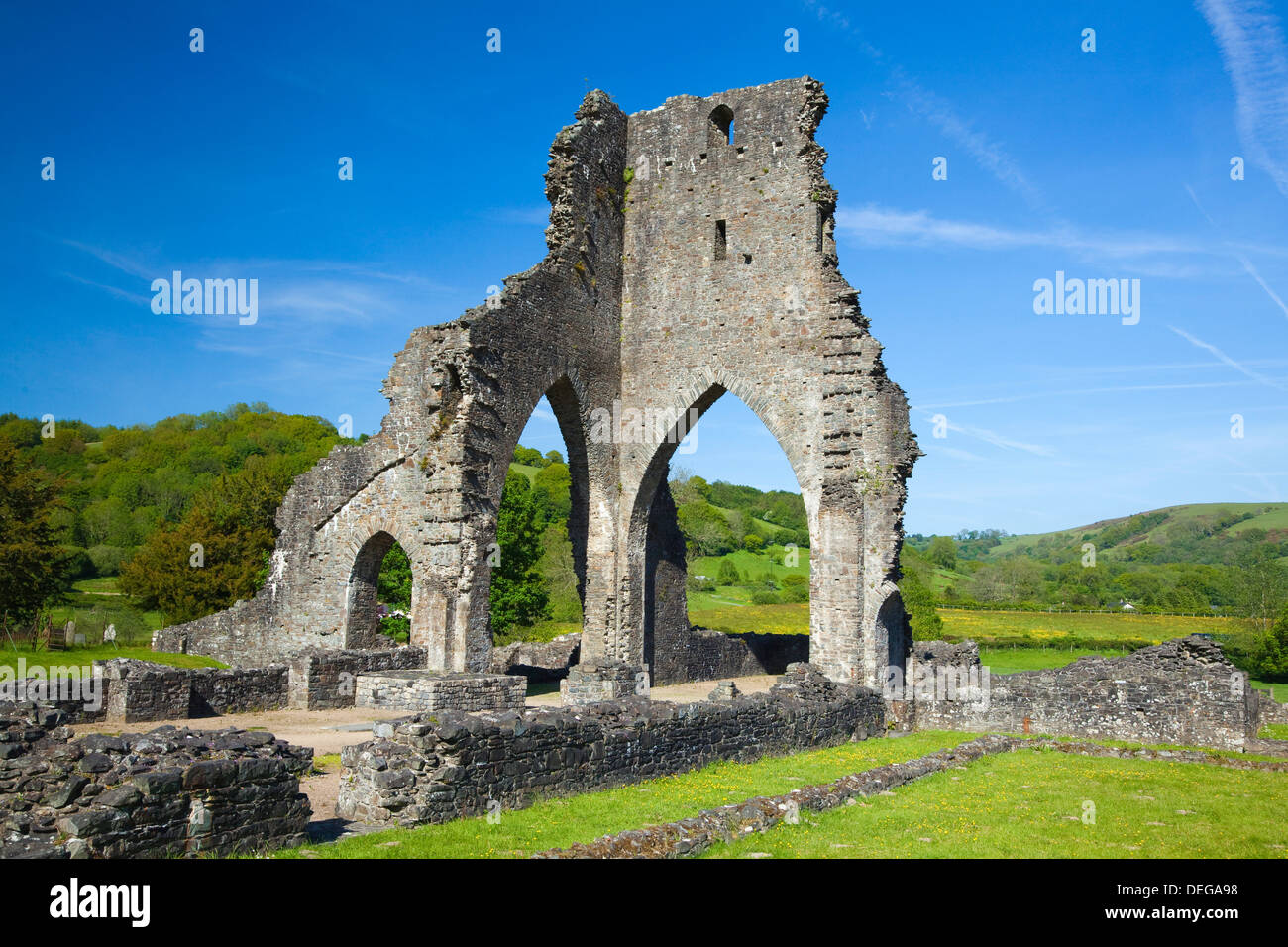 Talley Abbey, near Llandeilo, Carmarthenshire, Wales, United Kingdom, Europe Stock Photo