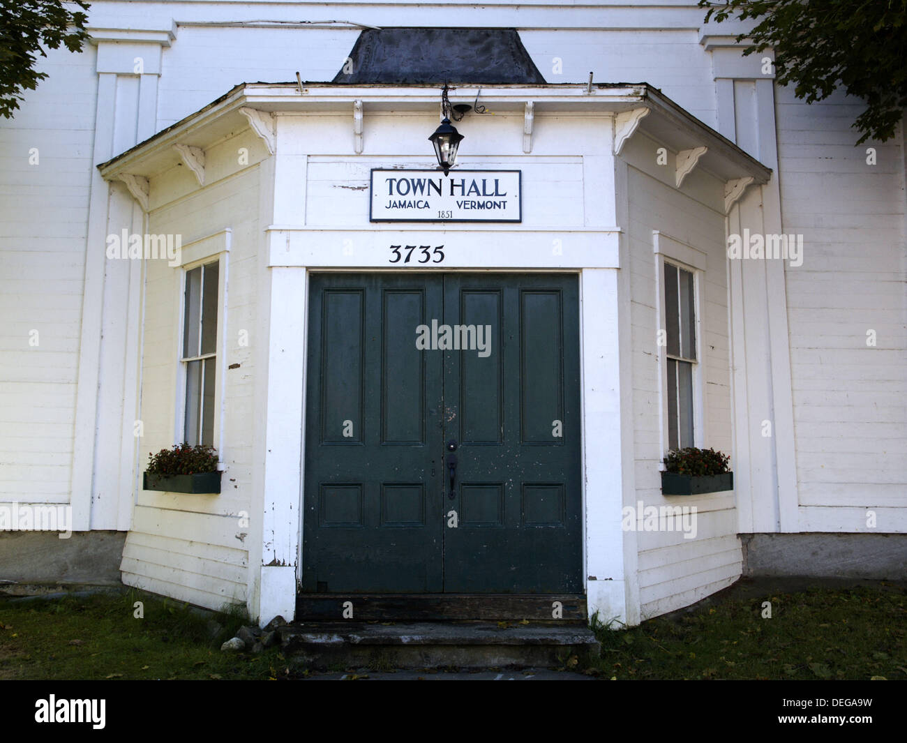 Town Hall. Jamaica, Vermont. USA Stock Photo Alamy