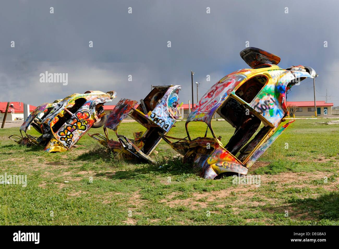 Bug Farm along I40 Route 66 Conway Texas Stock Photo Alamy
