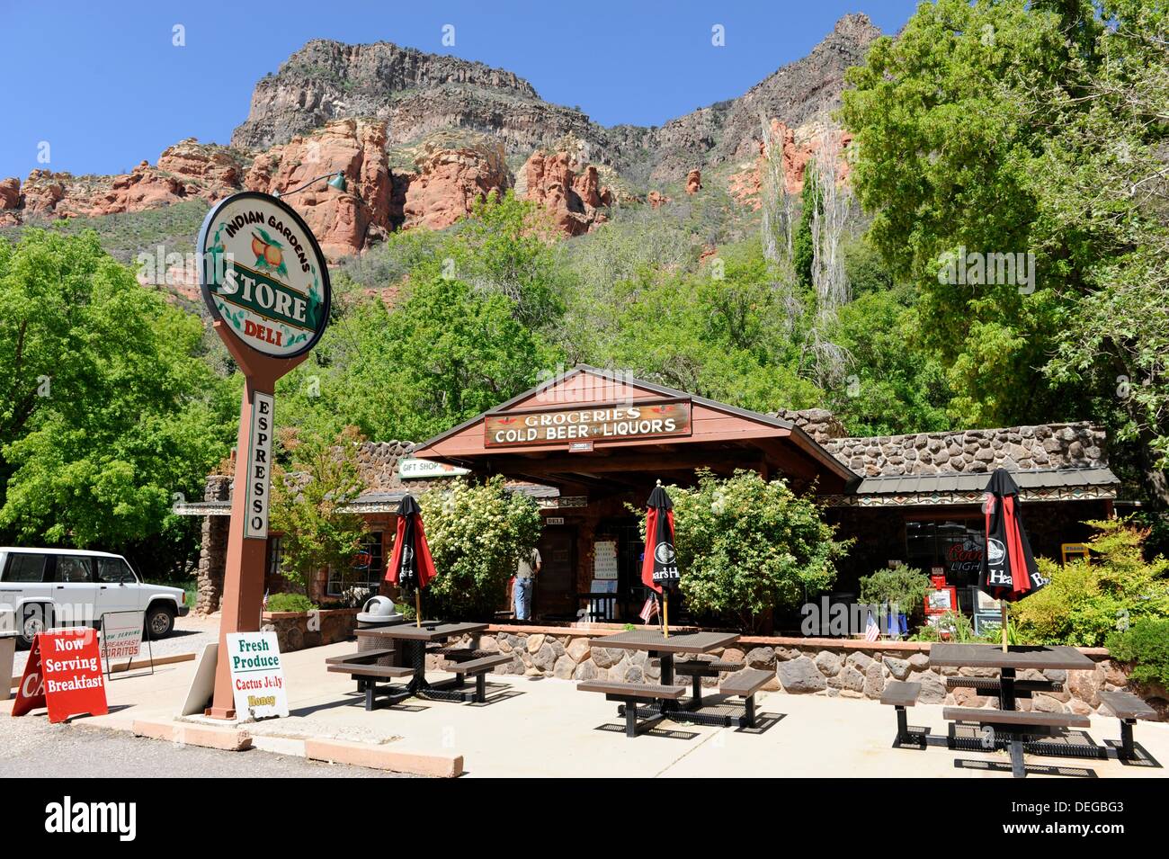 Indian Gardens Store Highway 89A Sedona to Flagstaff Arizona Stock