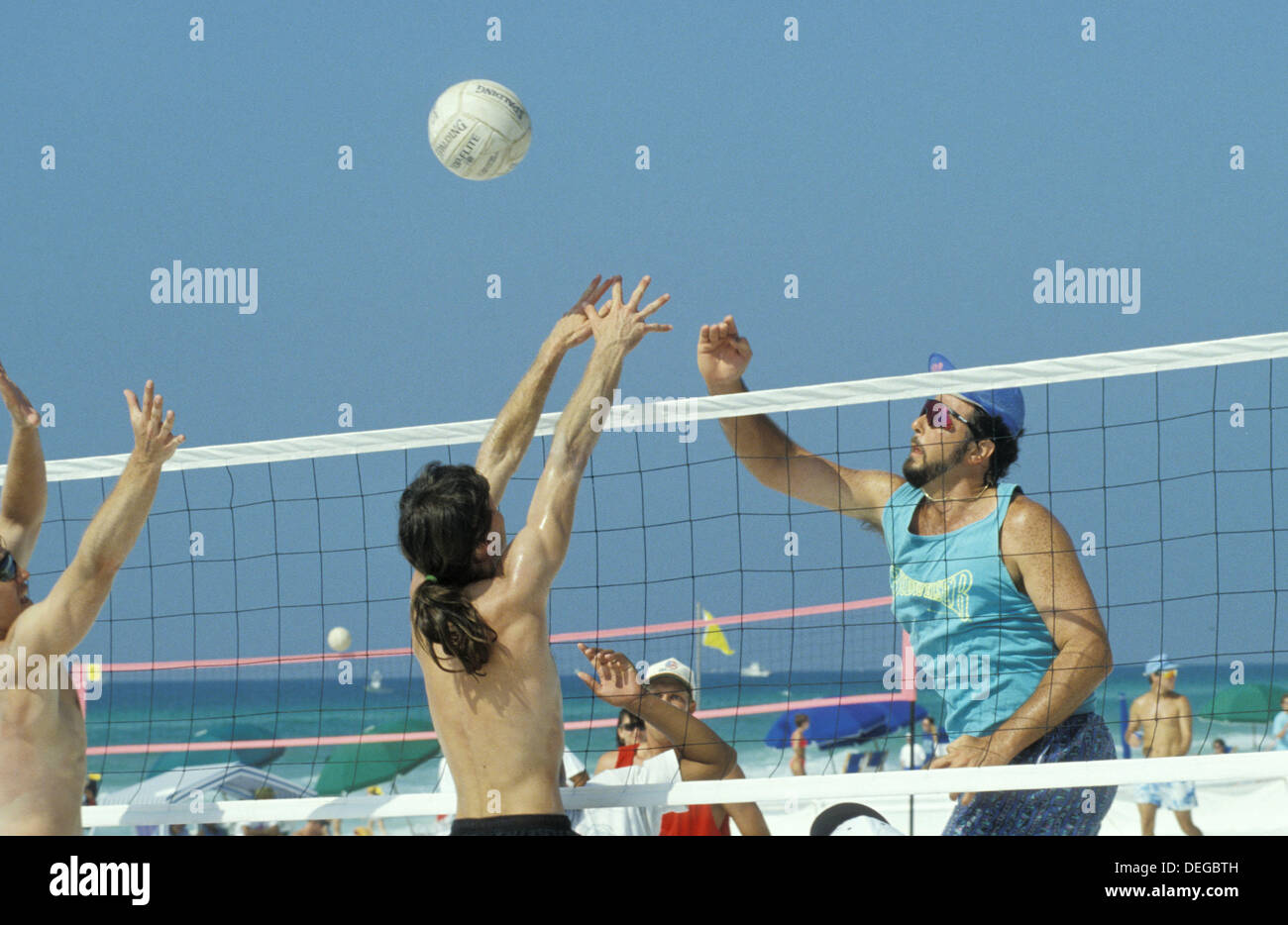 Fort Lauderdale spring break volleyball. USA Stock Photo Alamy