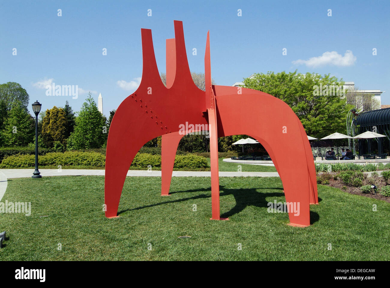 Sculpture garden, National Gallery of Art, Washington D.C. USA Stock