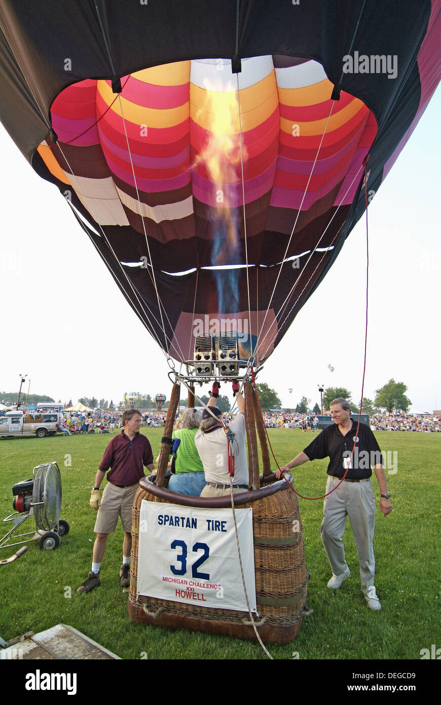 Annual Michigan Challenge Balloonfest, Howell. Michigan, USA Stock