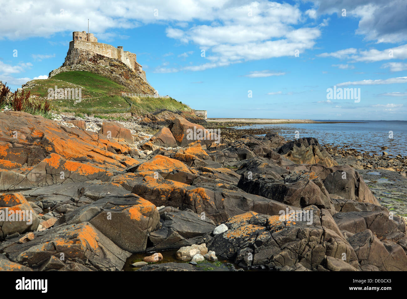 Holy Island of Lindisfarne Stock Photo