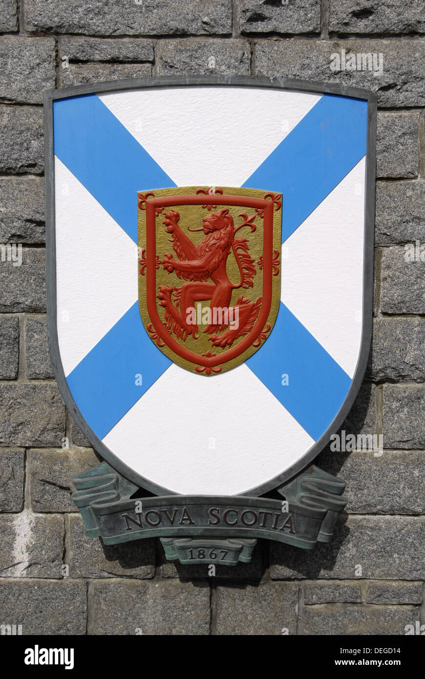 Nova Scotia Coat of Arms in Confederation Garden Court Provincial and