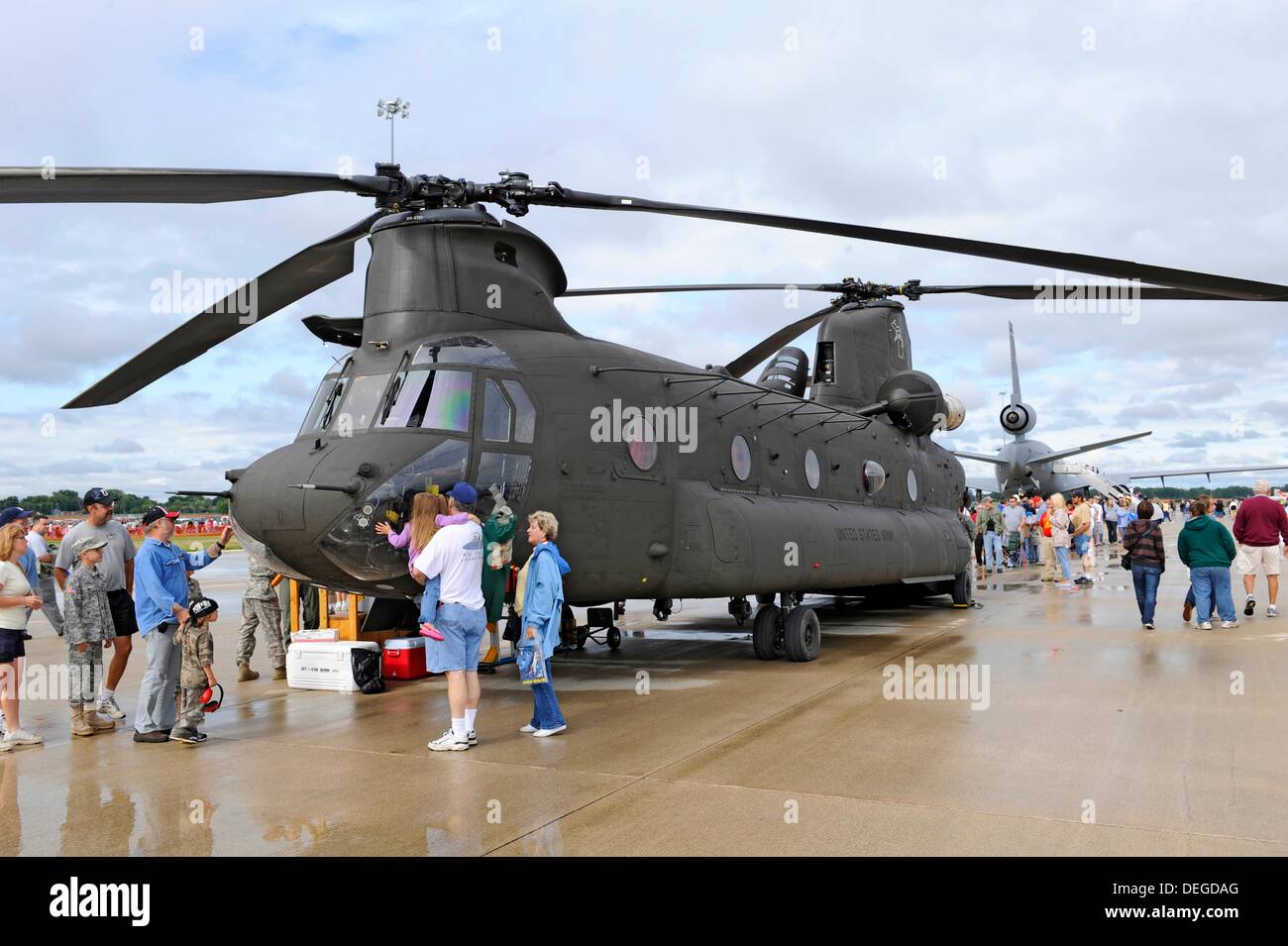 Air Show demonstration of armed forces of the United States at