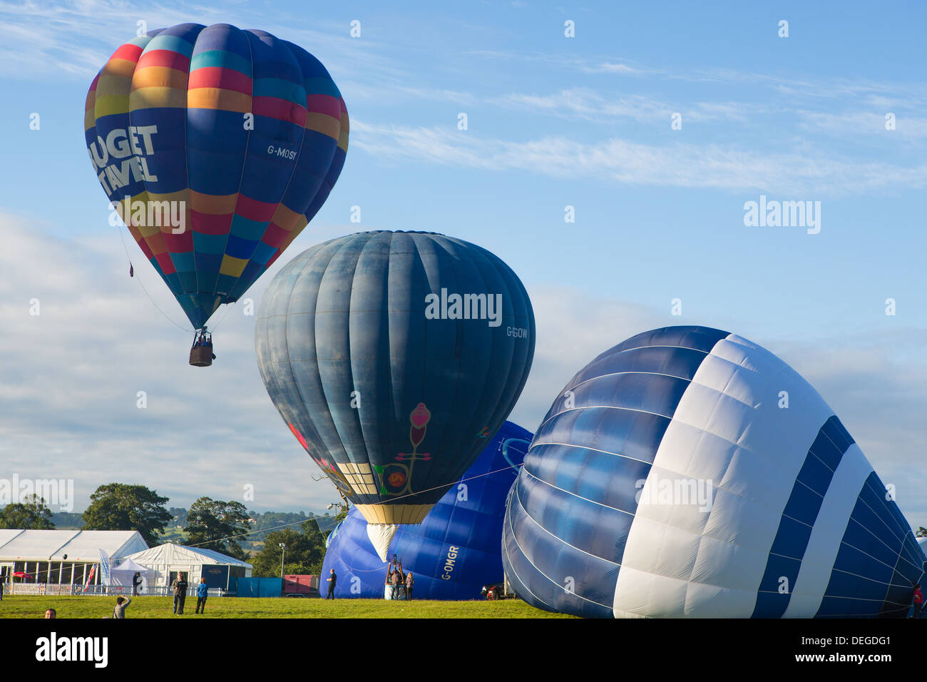 Hot air balloon fiesta bristol in a UK hot air balloon festival, images