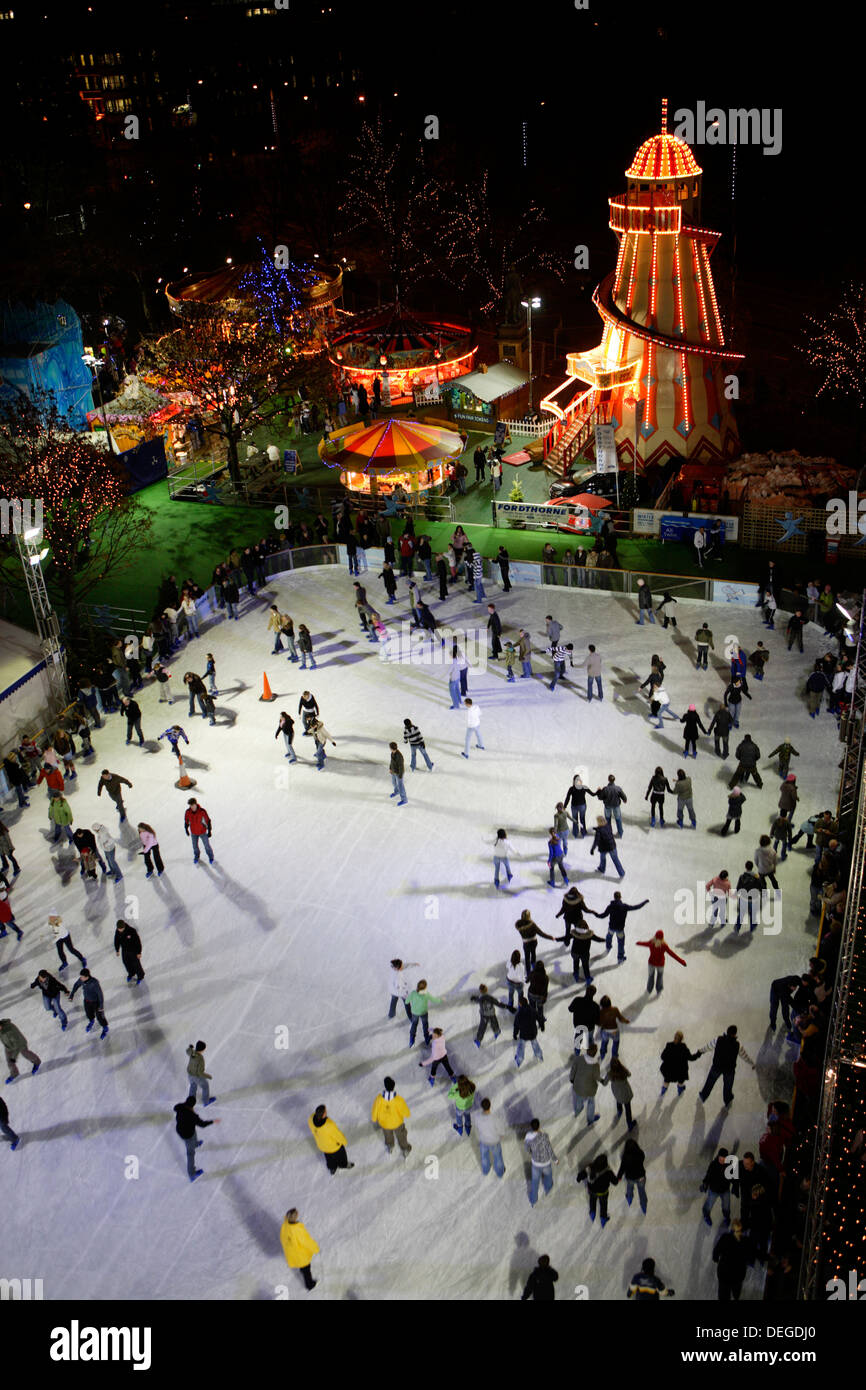 Winter Wonderland, Cardiff Civic Centre, Cardiff, Wales, UK Stock Photo