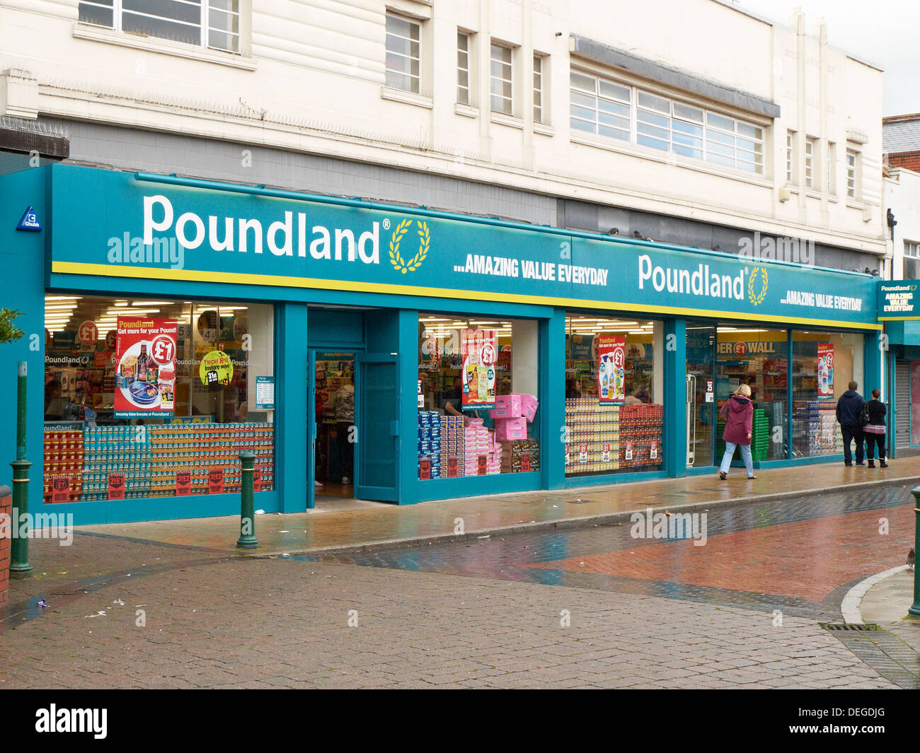 Poundland shop in Crewe Cheshire UK Stock Photo