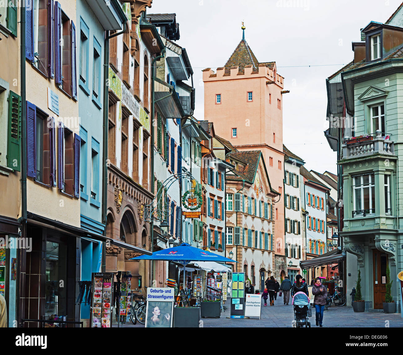 Medieval Old Town, Rheinfelden, Switzerland, Europe Stock Photo Alamy
