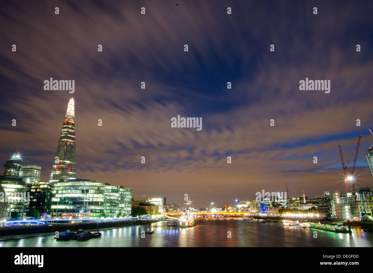 The Shard by Night, London Stock Photo