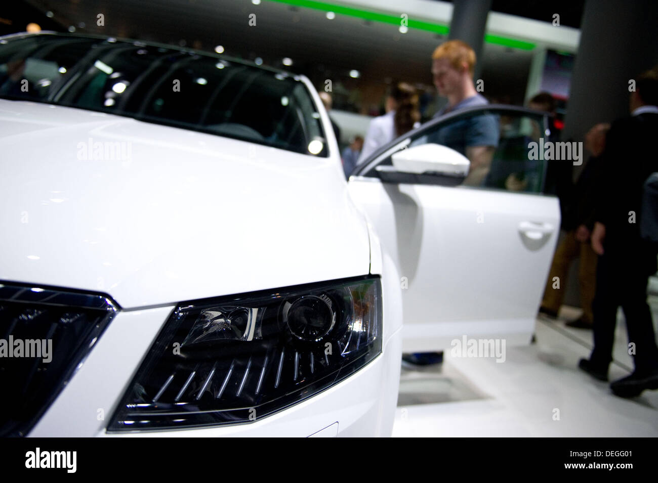 65th International Motor Show in Frankfurt, Germany. September 17th, 2013. The IAA is the world's largest exhibition for the auto industry. Nearly 1100 exhibitors from all over the world present on 12th to 22nd of September new models and futuristic prototypes. Photo: Jan Haas/dpa/Alamy Live News Stock Photo