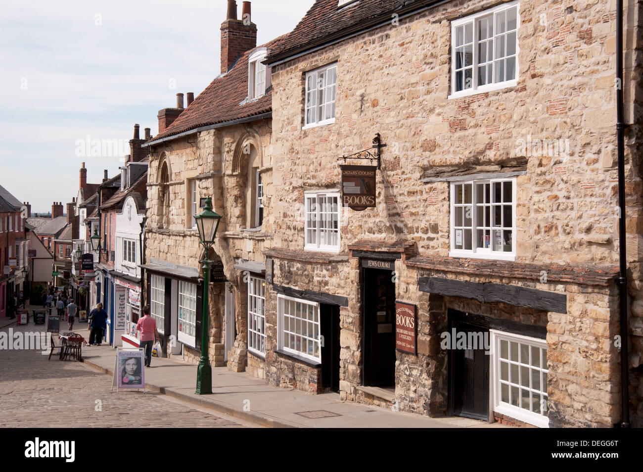 Steep Hill, Lincoln, England Stock Photo