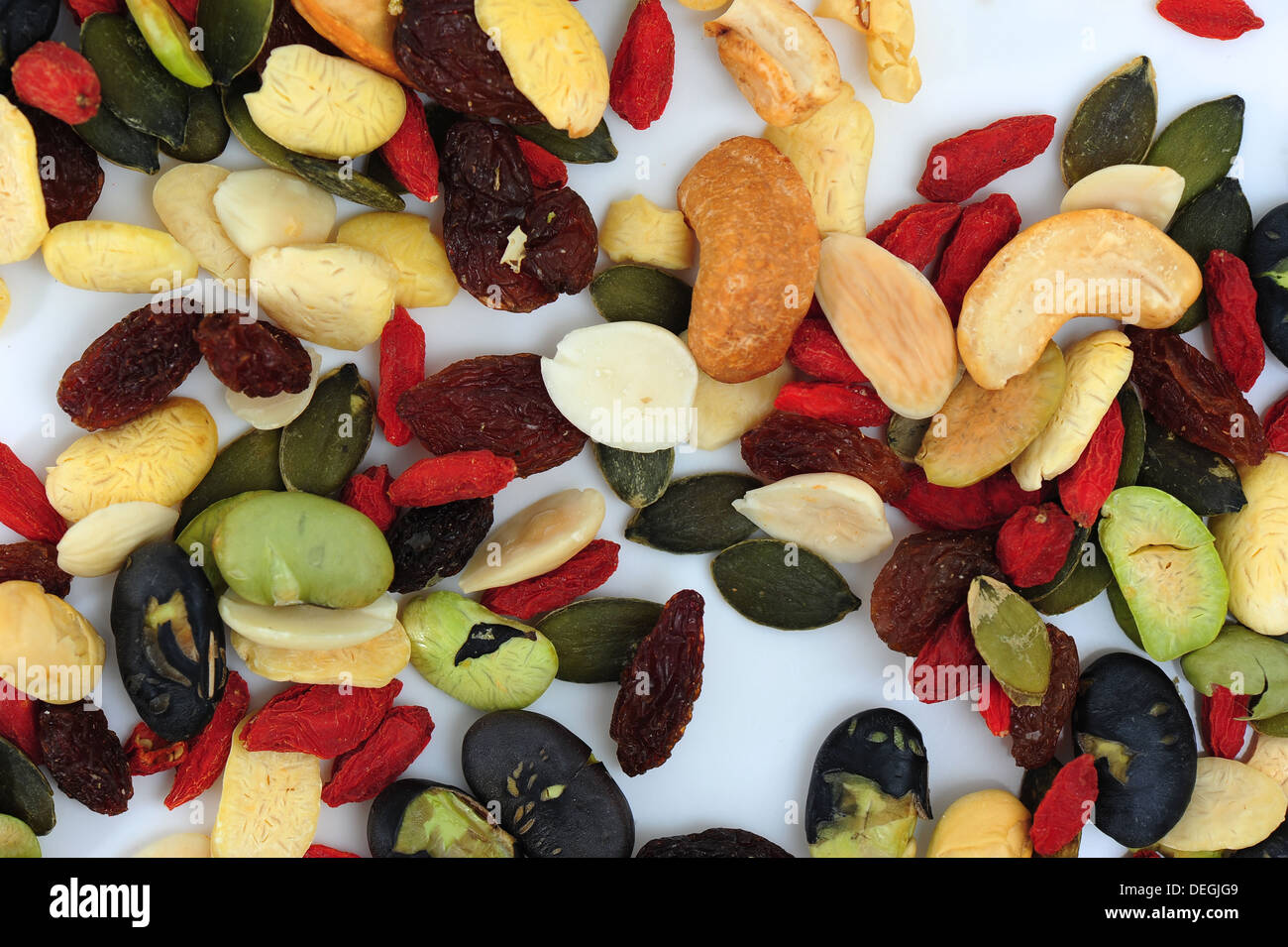 Mixed nuts and dry fruits Stock Photo Alamy