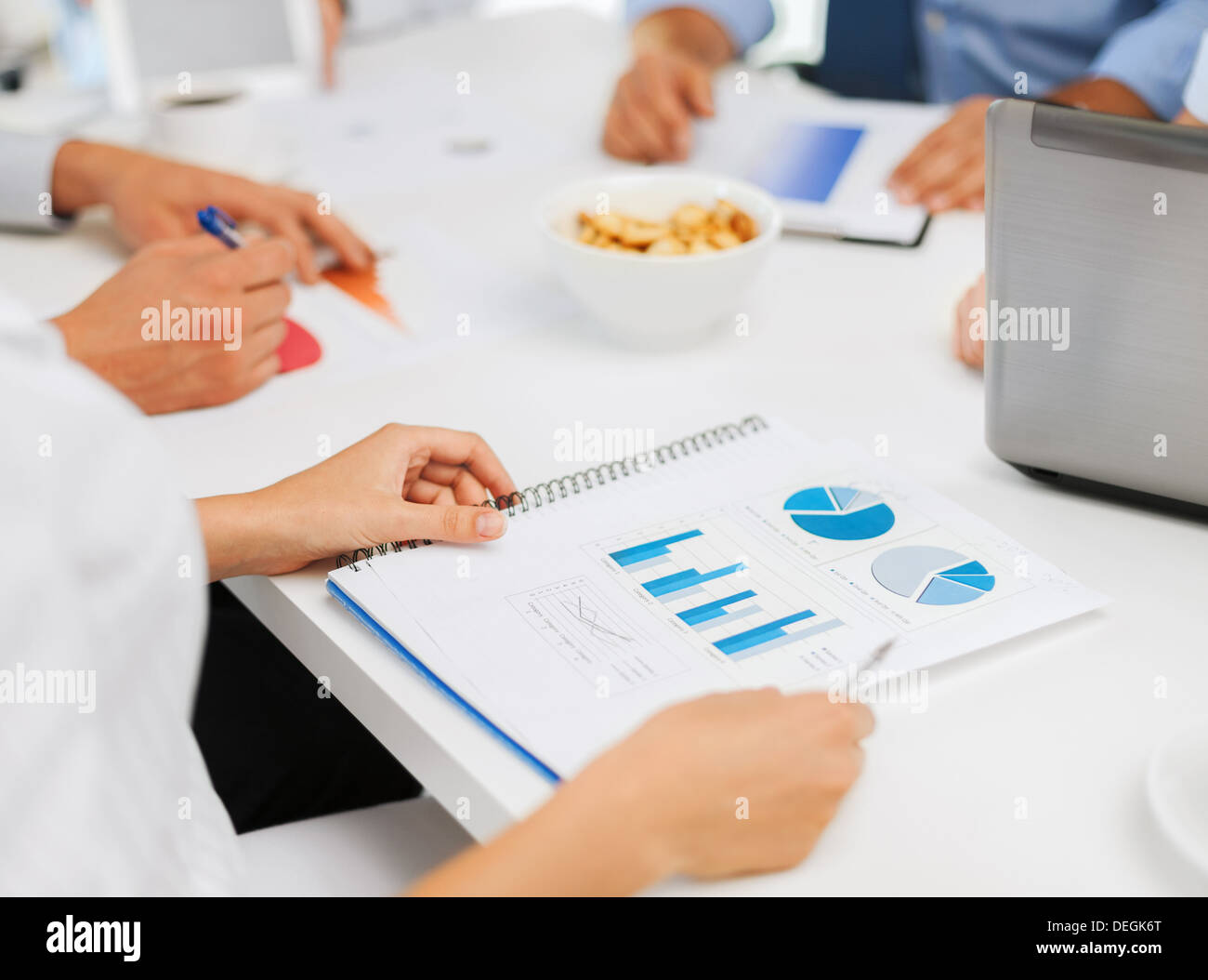 business team having discussion in office Stock Photo