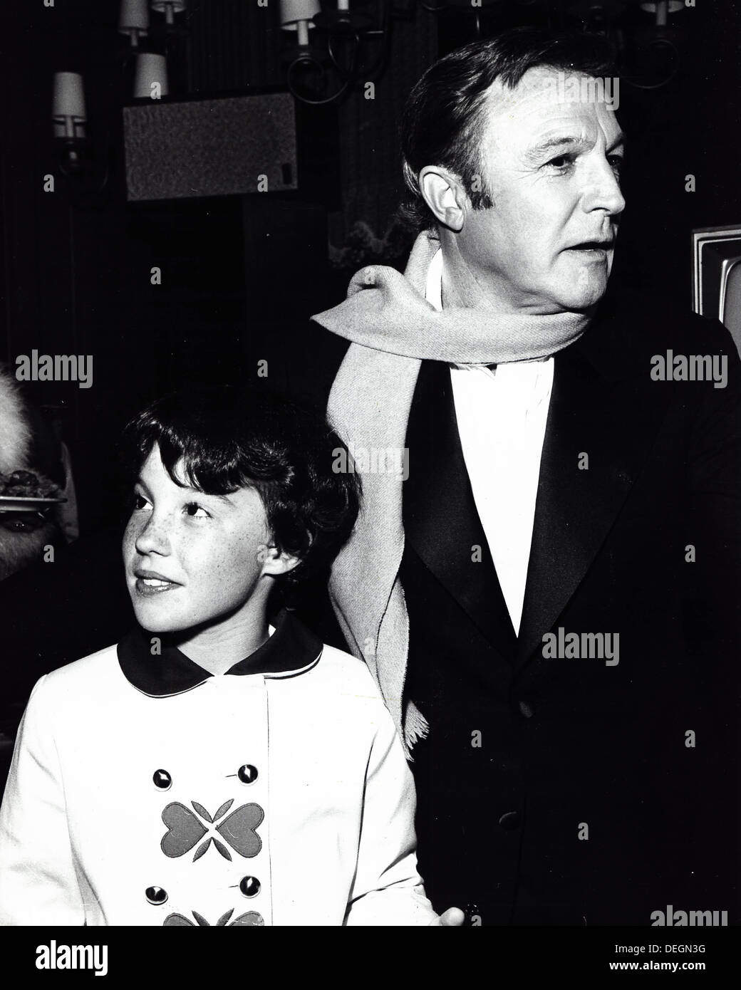 GENE KELLY with his daughter Bridget Kelly (10) at Hall of Fame Awards.a1877.Supplied by   Photos, inc.(Credit Image: © Supplied By Globe Photos, Inc/Globe Photos/ZUMAPRESS.com) Stock Photo