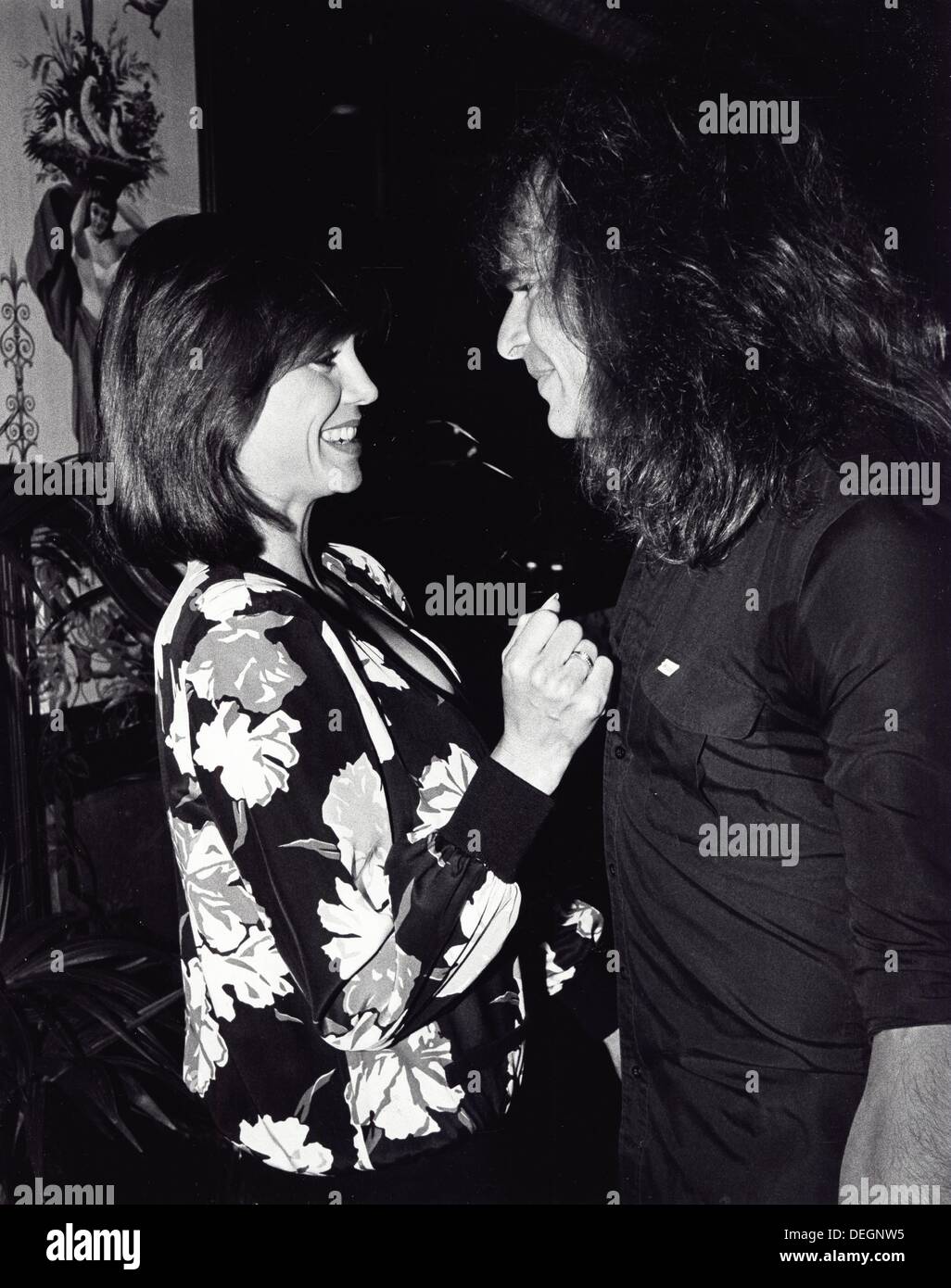 VICTORIA PRINCIPAL with David Lee Roth at the party for Danny Sullivan , winner of Indianapolis 500 at the Bistro.(Credit Image: © Pt/Globe Photos/ZUMAPRESS.com) Stock Photo