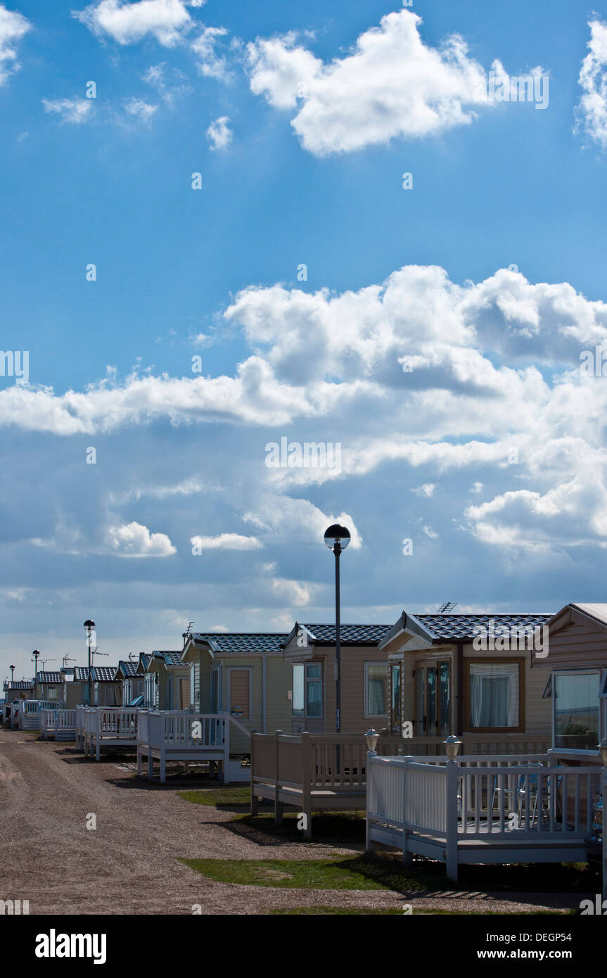 Static caravan park site Haven Caister on sea Norfolk Stock Photo Alamy