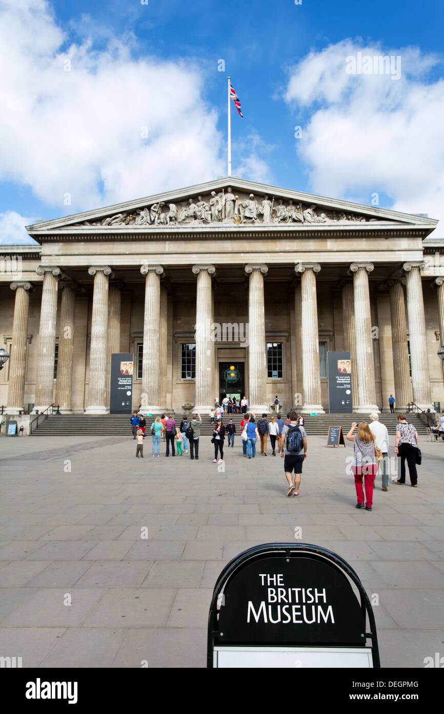 The British Museum in London Stock Photo