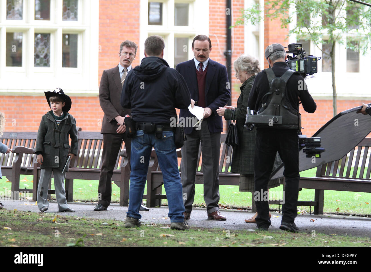 London, UK, 18th September 2013. Rory Kinnear seen filming scenes for 'Lord Lucan'  in London Credit:  WFPA/Alamy Live News Stock Photo