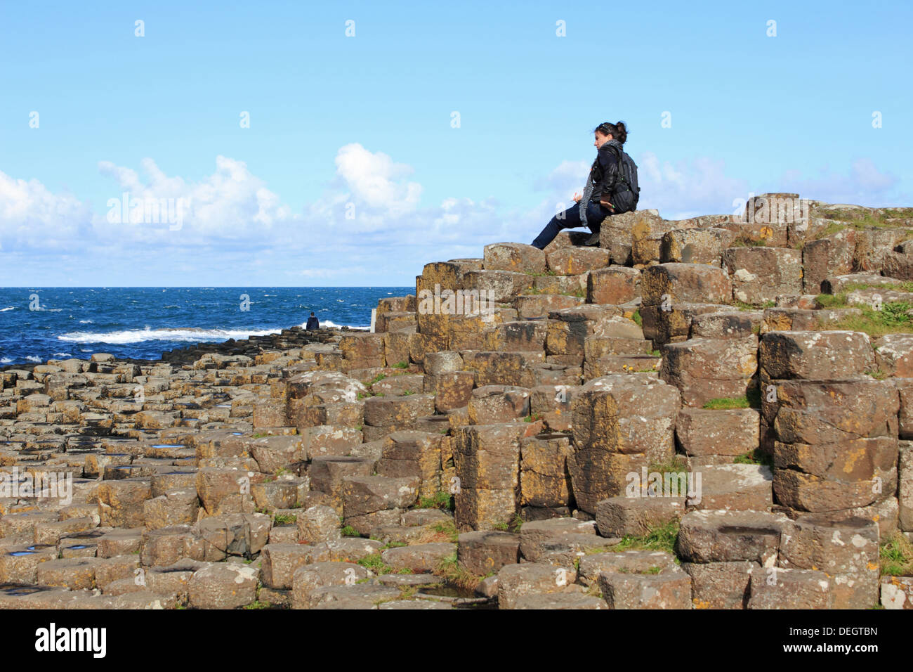 Giant's Causeway near Bushmills, Antrim, Northern Ireland, UK Stock ...