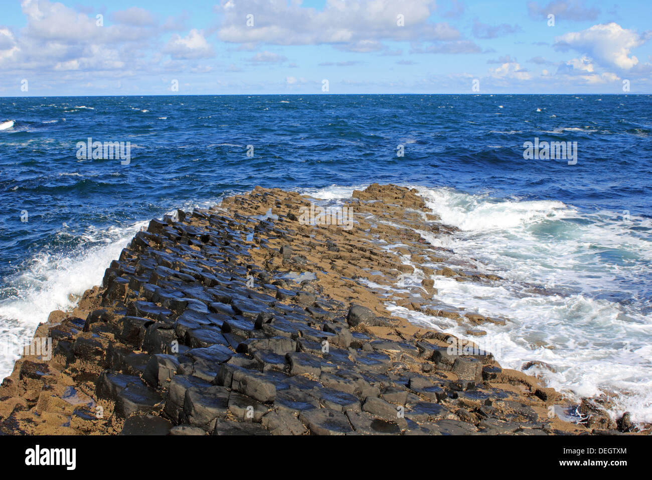 Giant's Causeway near Bushmills, Antrim, Northern Ireland, UK Stock ...