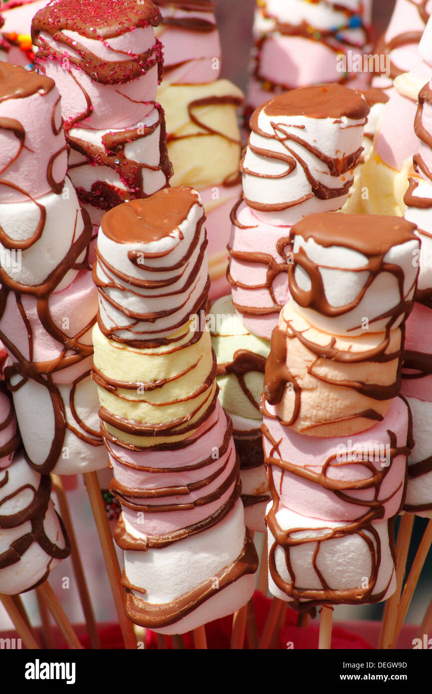Marshmallows on a stick for sale at the inaugural Bakewell Baking