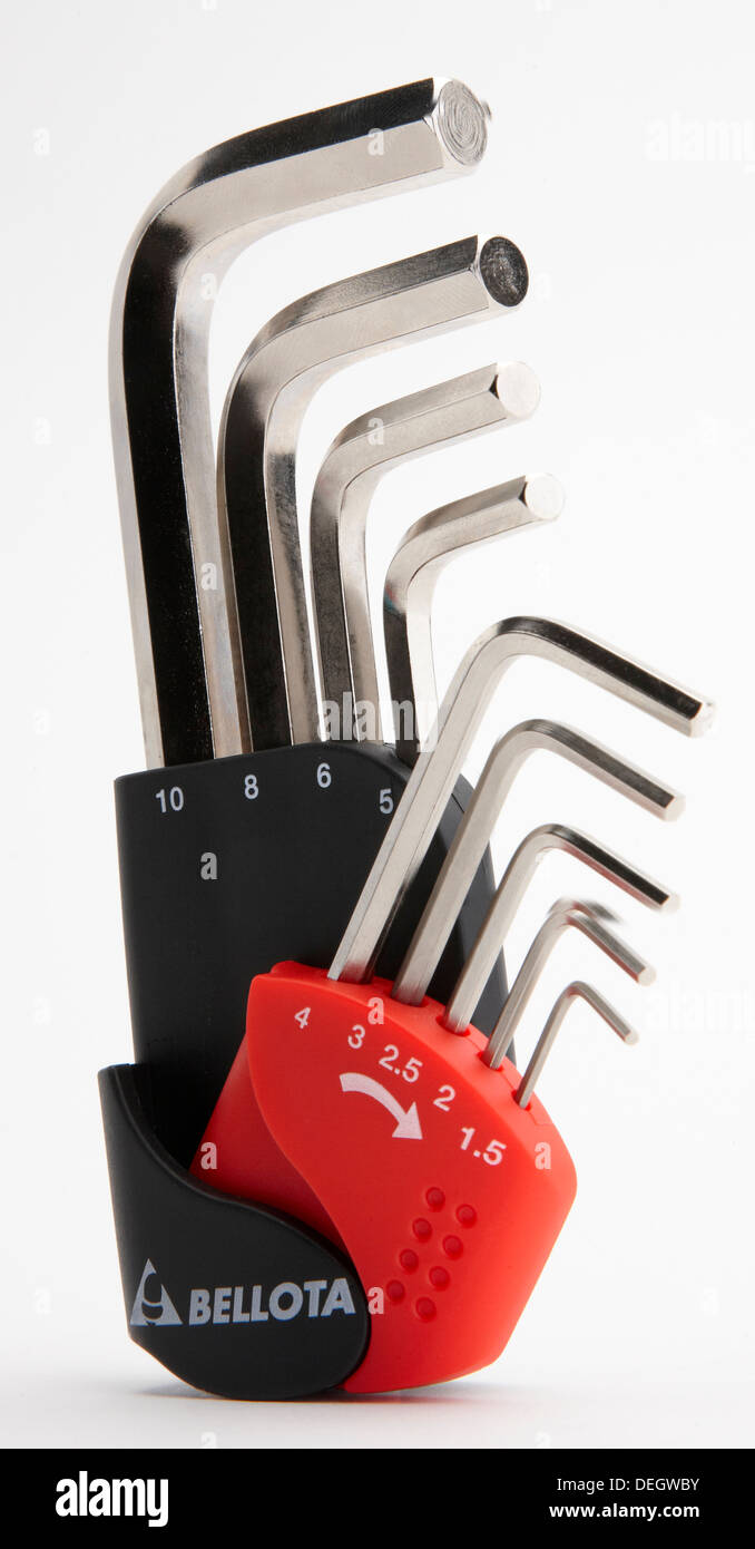 Set of Allen keys Stock Photo Alamy