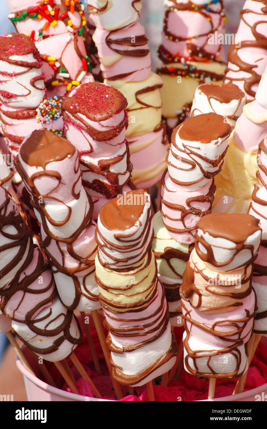Marshmallows on a stick for sale at the inaugural Bakewell Baking