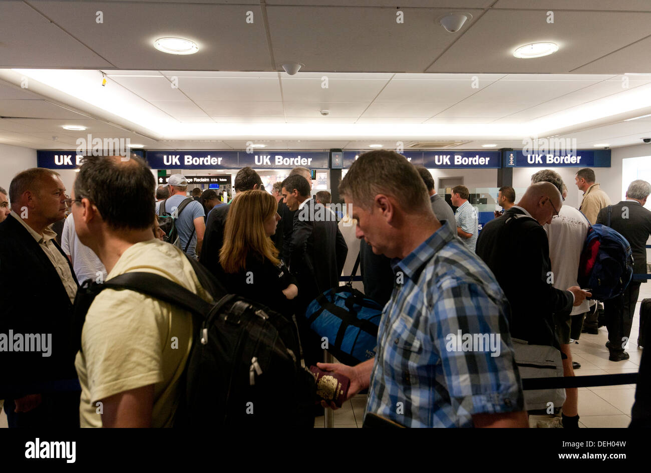 UK border London City Airport England Stock Photo