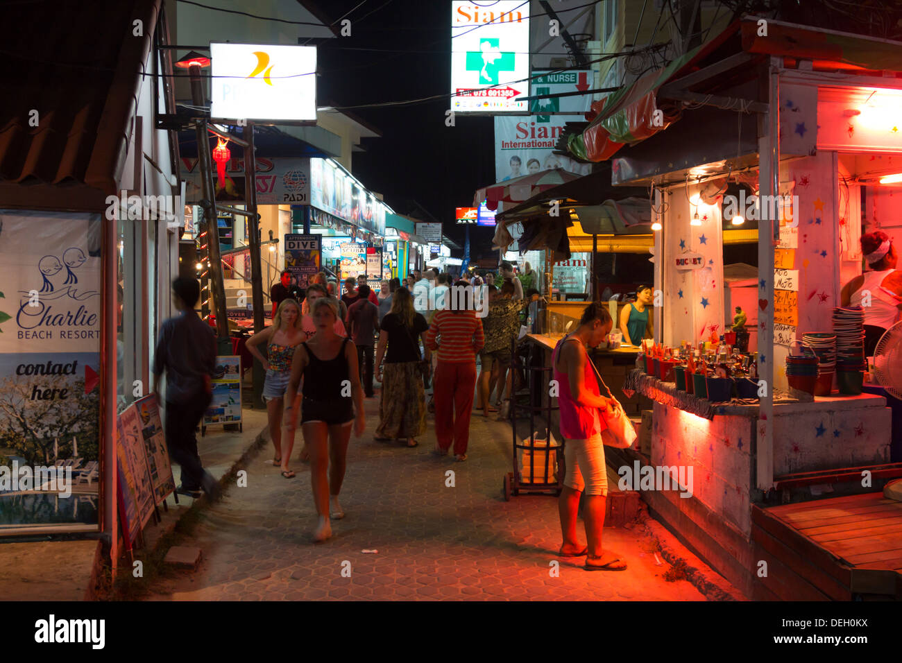 Ton Sai Village - Ko Phi Phi - Thailand Stock Photo