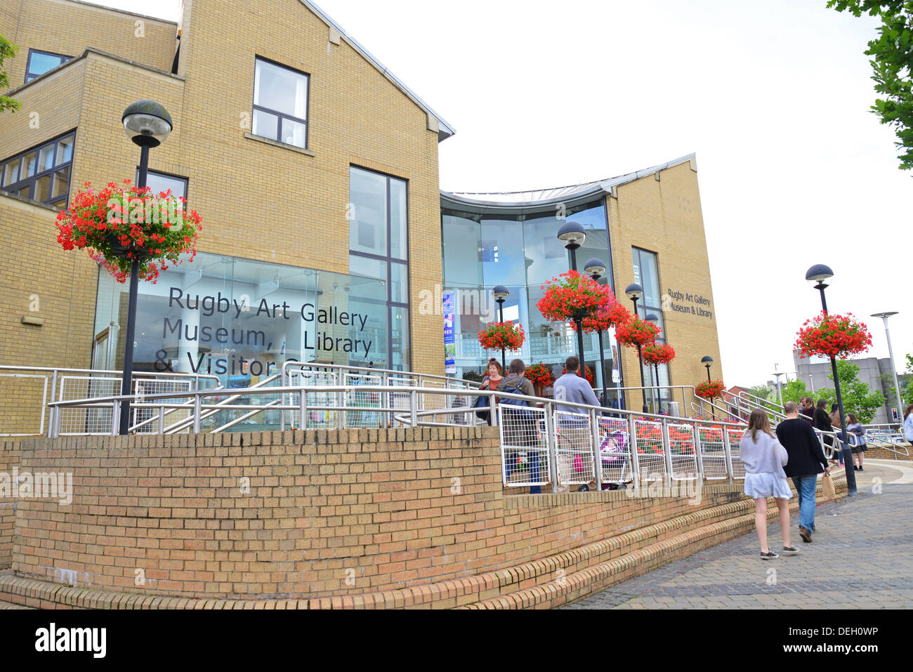 Rugby Art Gallery Museum, Library & Visitor Centre, Little Elborow Street, Rugby, Warwickshire, England, United Kingdom Stock Photo