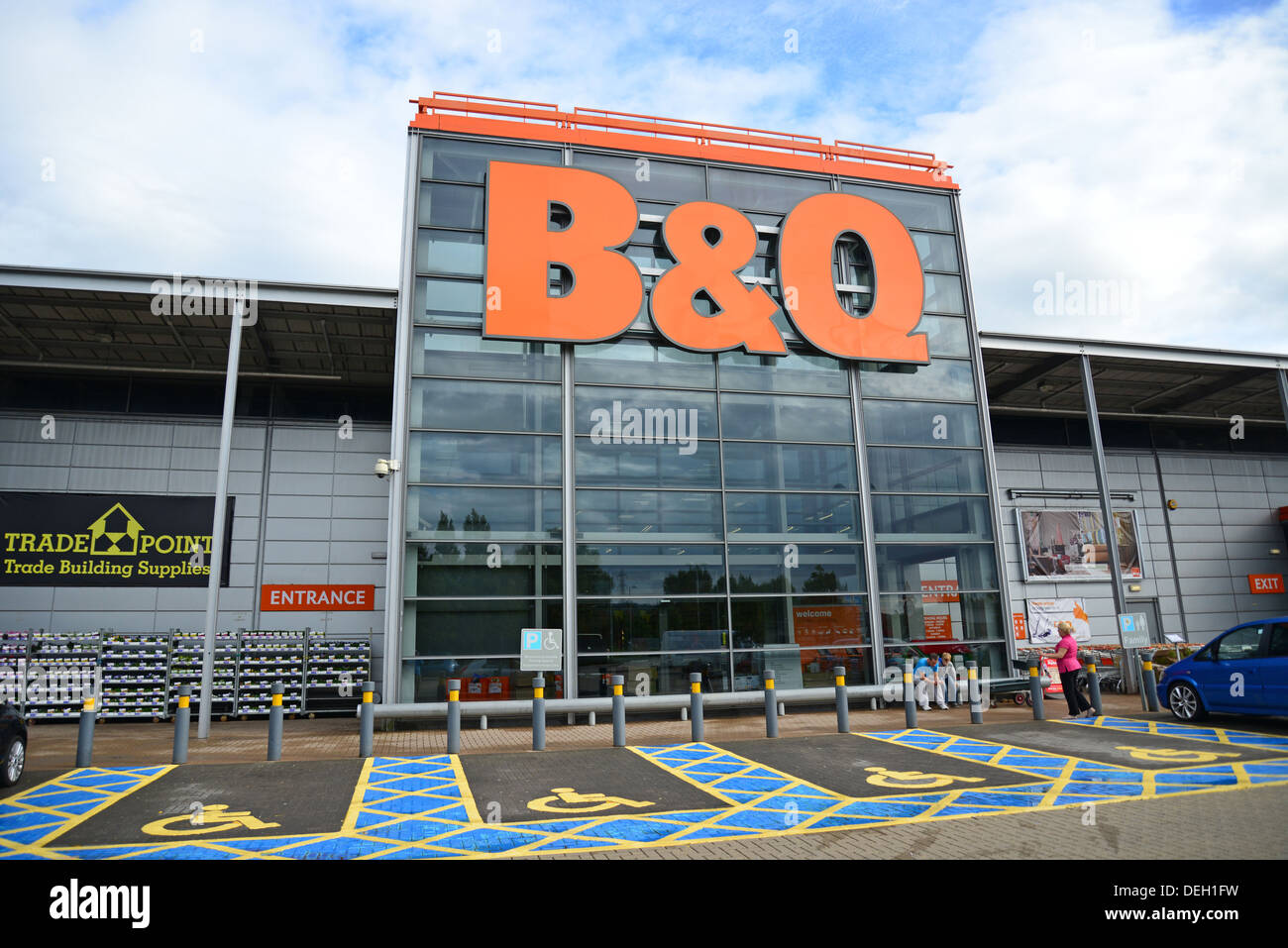 B&Q DIY store, Flower Down Retail Park, Weston-Super-Mare, Somerset ...