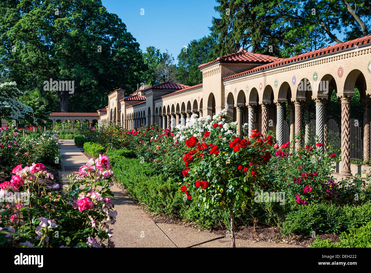 Exterior, Franciscan Monastery of the Holy Land in America, Washington DC, USA Stock Photo