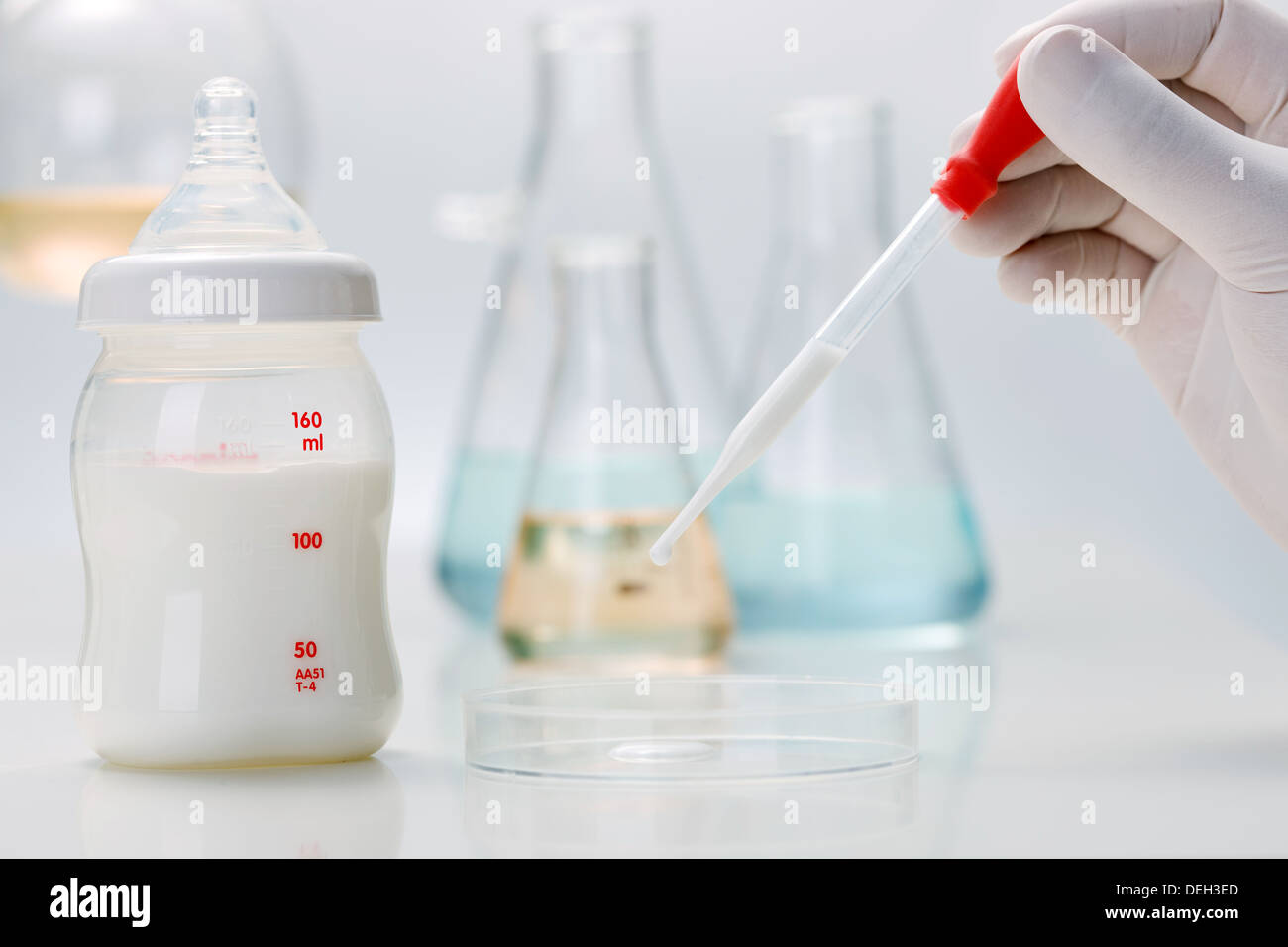 Research of milk in laboratory Stock Photo Alamy