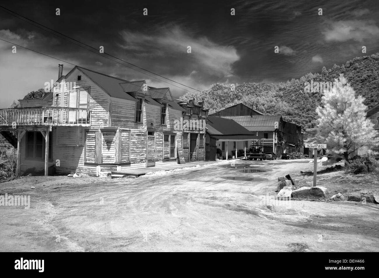 Silver City Ghost Town Idaho Stock Photo Alamy