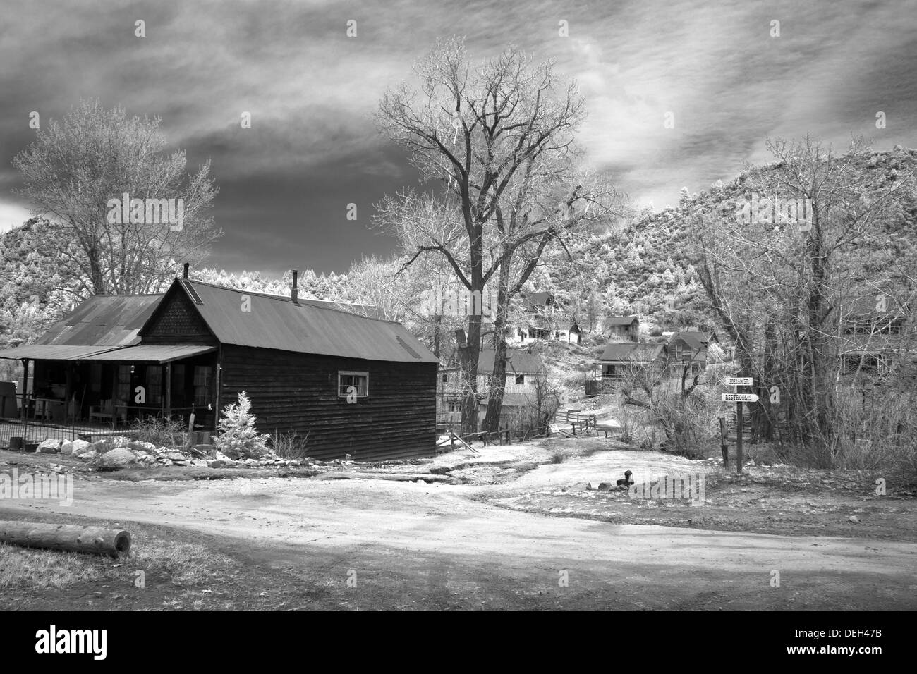 Silver City Ghost Town Idaho Stock Photo Alamy