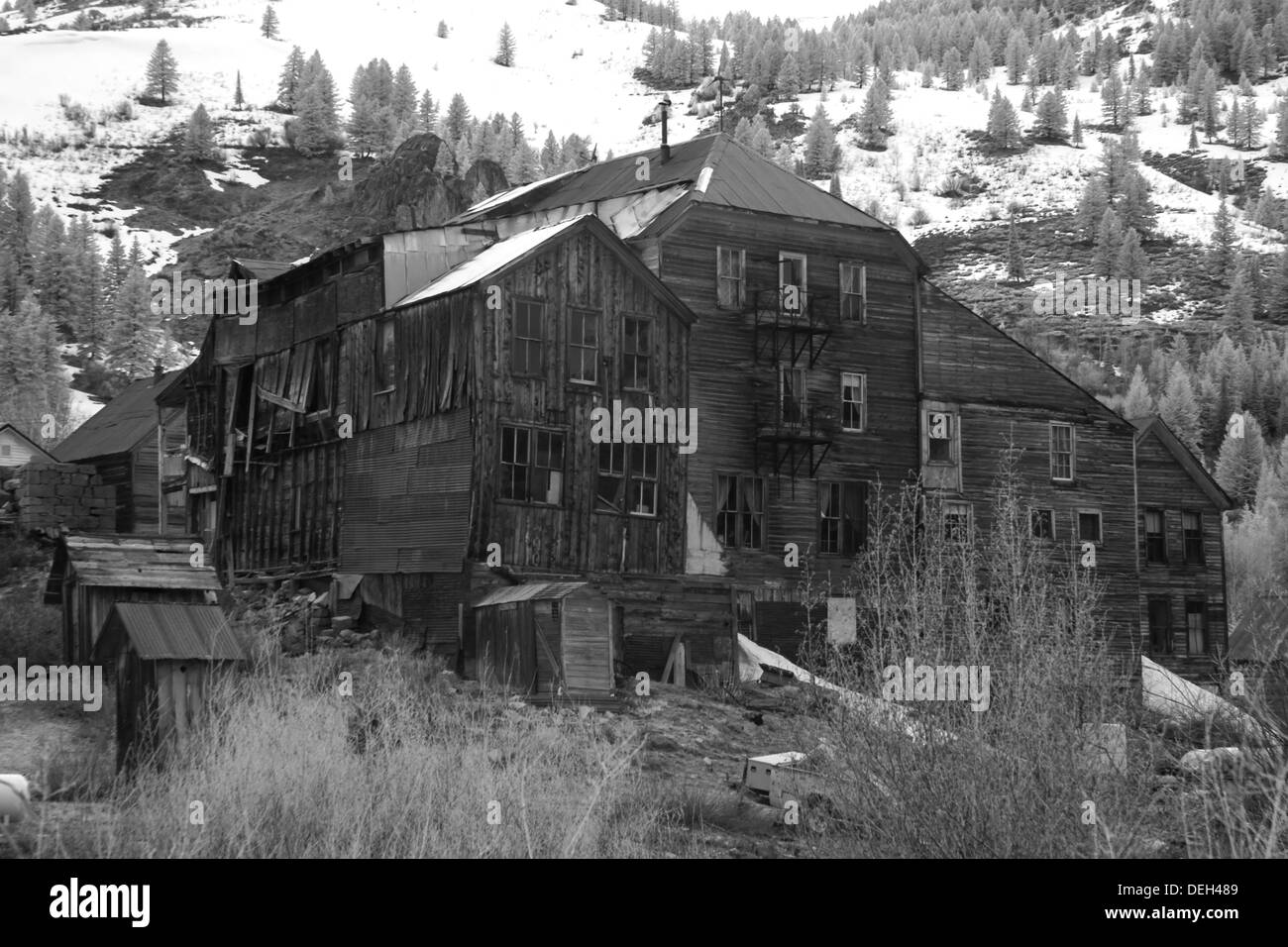 Silver City Ghost Town Idaho Stock Photo Alamy