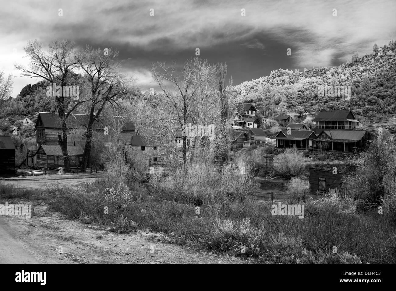 Silver City Ghost Town Idaho Stock Photo Alamy