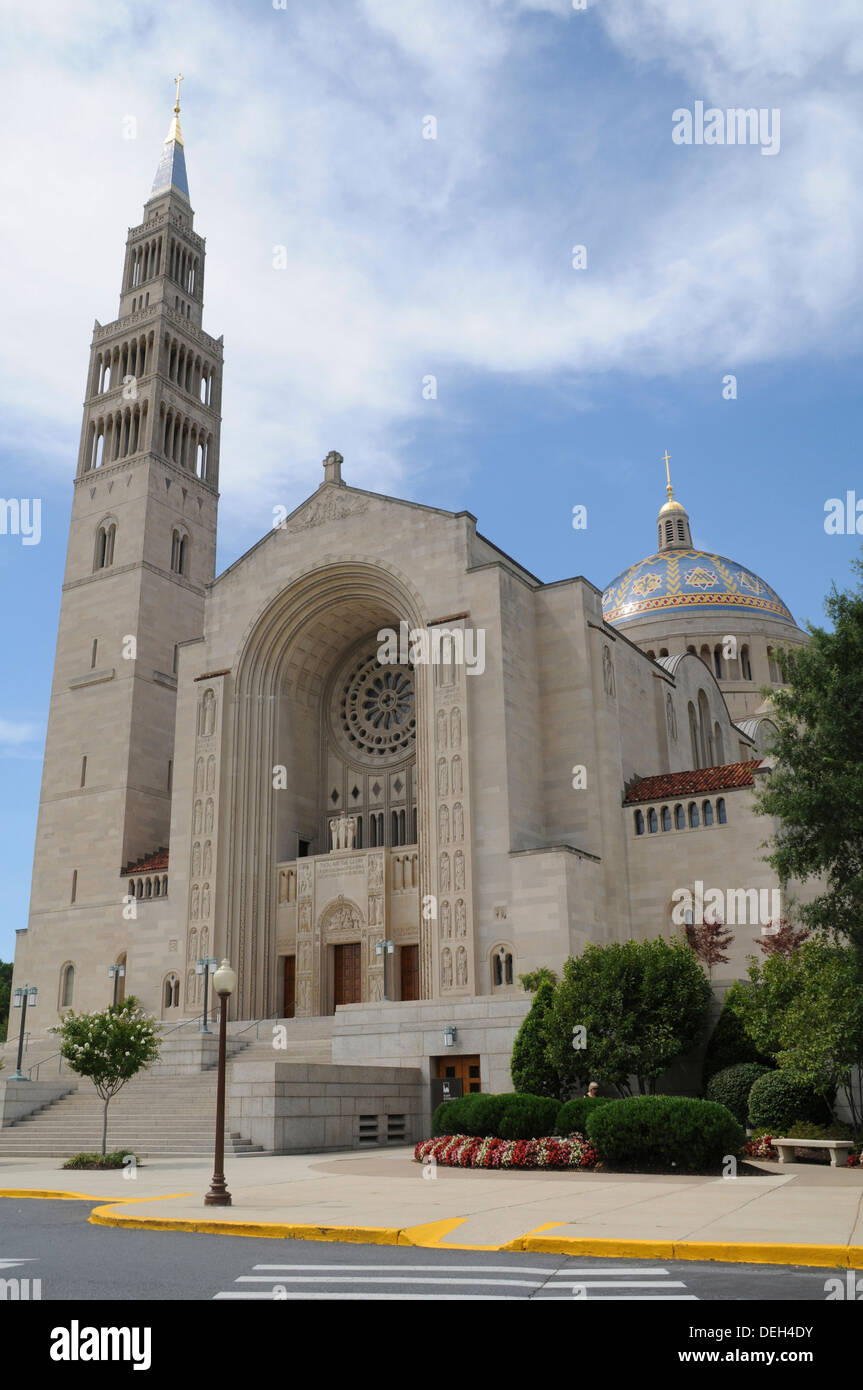 the Shrine of The Immaculate Conception in Washington, DC Stock Photo