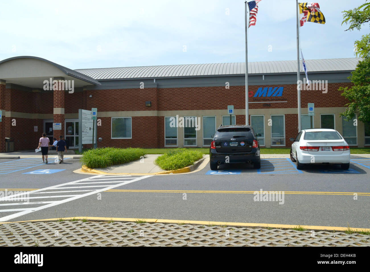 The Department of Motor Vehicles in Beltsville, Md Stock Photo