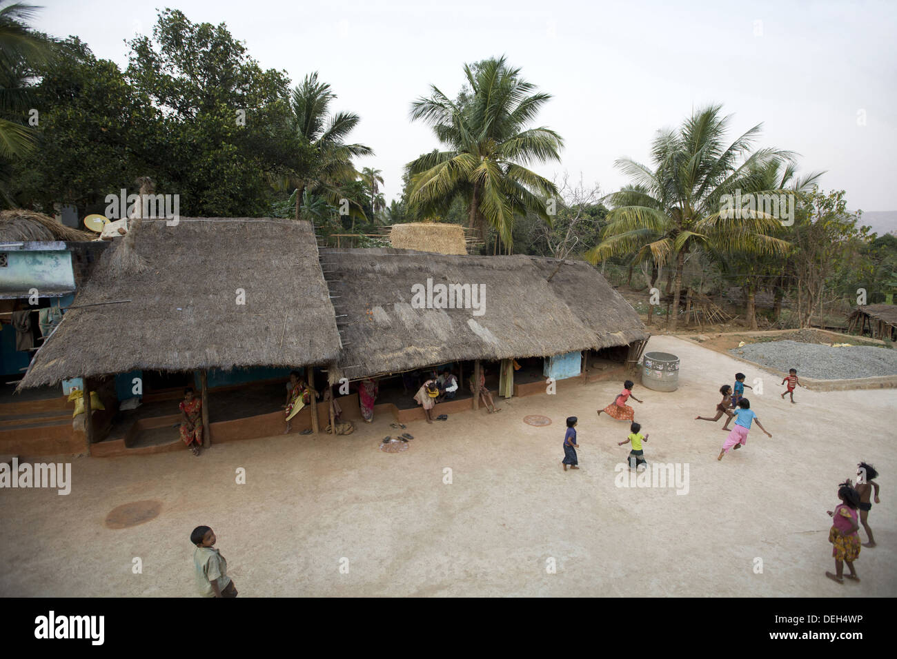 Village settlement, Orissa, India Stock Photo Alamy