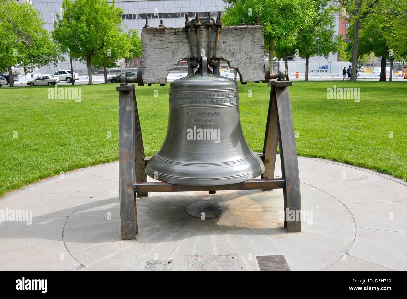 Liberty Bell Replica Denver Colorado Stock Photo