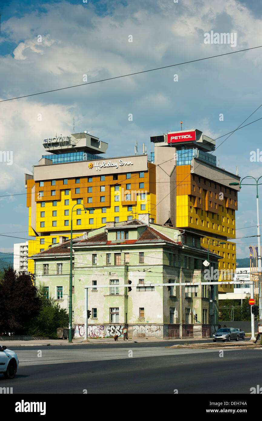 Holiday Inn hotel, Sarajevo, capital of Bosnia and Herzegovina, Europe ...