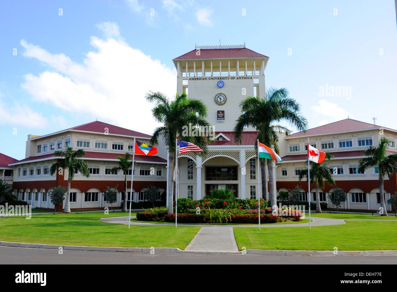 American University Map Of Antigua