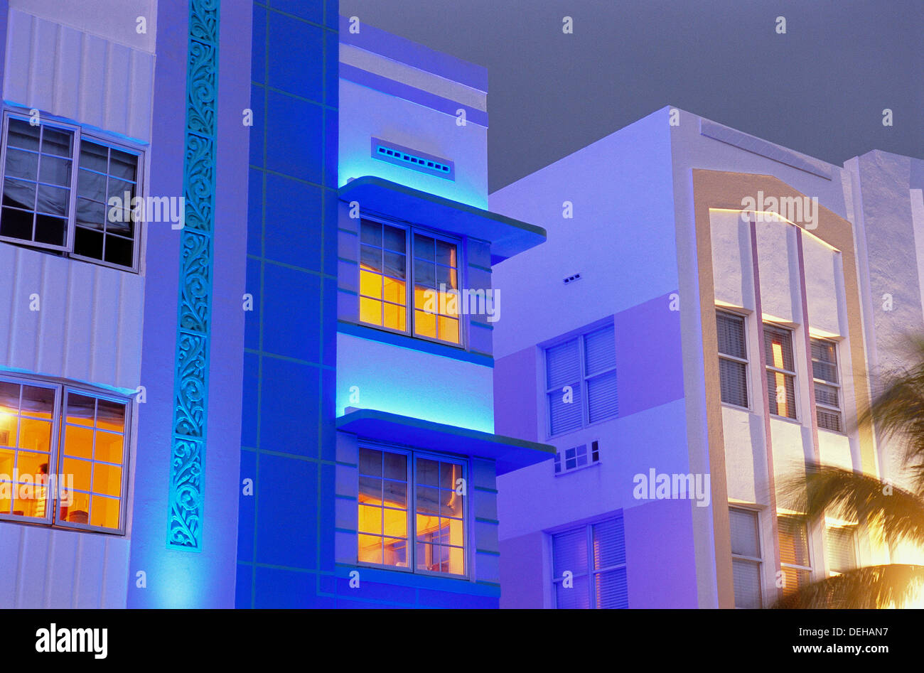 Art deco district, South Beach, Miami Beach. Florida, USA Stock Photo