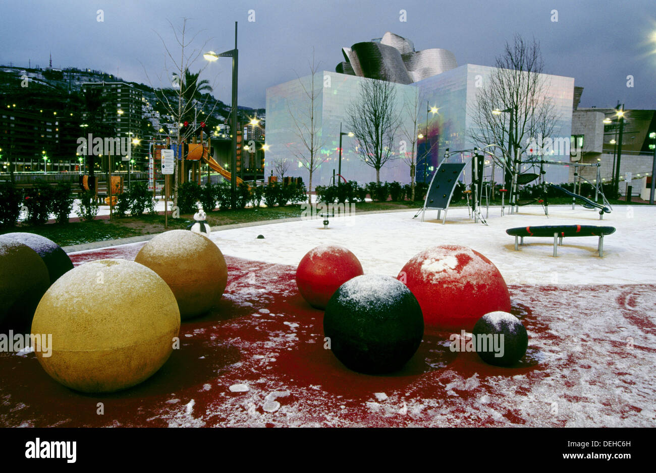 Guggenheim Museum in winter, Bilbao. Euskadi, Spain Stock Photo Alamy