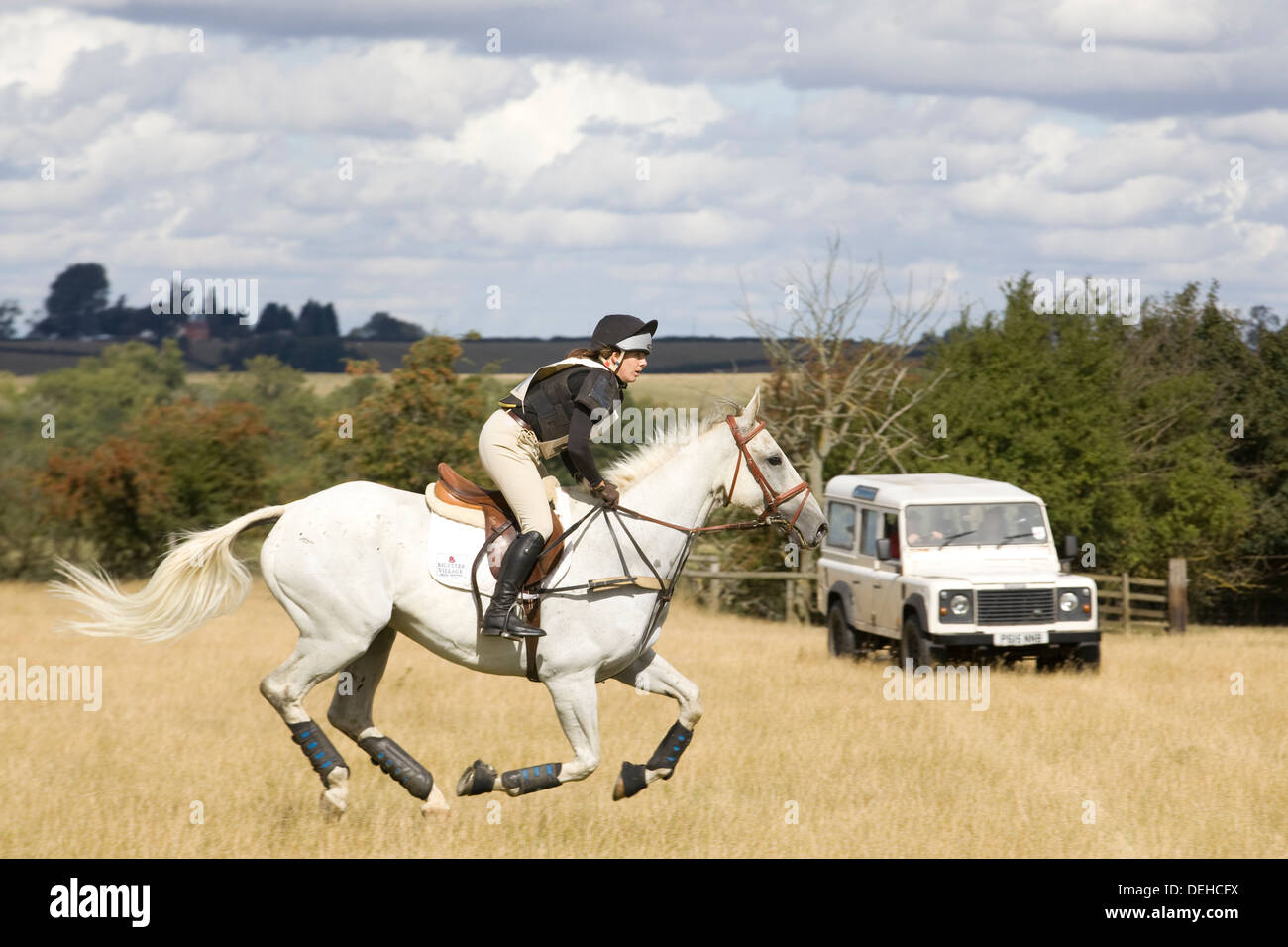 Warwickshire Hunt British equestrian Team Chase and Hunter trials Stock