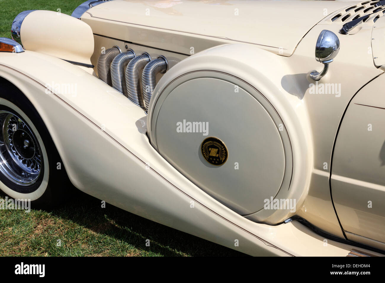 Classic Car Spare Tire On High Resolution Stock Photography And Images Alamy